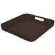 Gallery Tablett quadratisch schwarz 33x33 cm