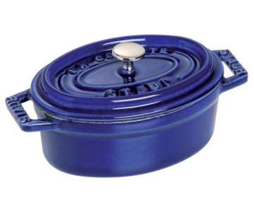 Topf oval mini dunkelblau 0.25 lt., 11cm