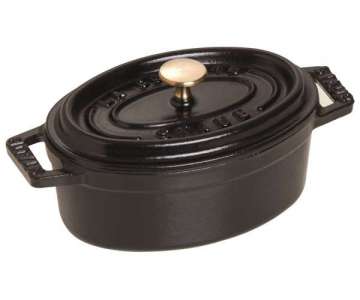 Topf oval schwarz 3.2 lt., 27cm