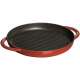 Pure Grillpfanne rund, Kirschrot 26cm