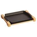 Country Platte schwarz 33x23cm