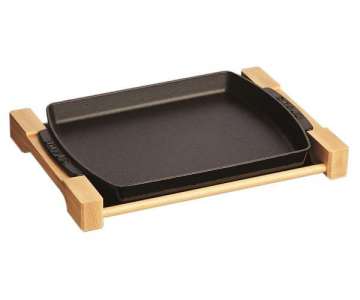 Country Platte schwarz 33x23cm