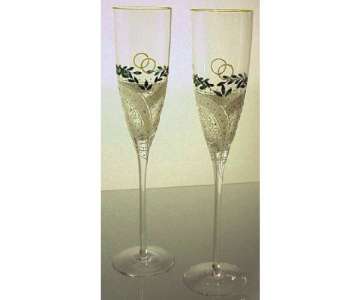 2-er Set Sektflte Hochzeit