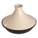 Tajine Guss/Keramik schwarz/crme 28cm
