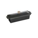 Terrinenform gross schwarz, 30x11cm