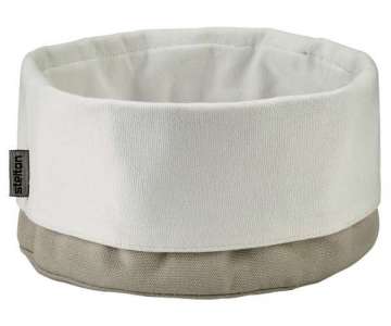 Classic Brottasche gross, H: 21 cm,  23 cm, sand/weiss