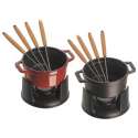 Fondue schwarz Mini 6tlg. 10cm