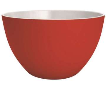 Duo Schssel rot/weiss 28 cm
