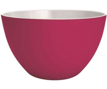 Duo Sch�ssel beere/weiss 22 cm