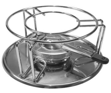 Fondue Rechaud-Set mit Brenner und Unterteller 23cm