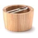 Gummibaum Nussschale rund mit Knacker 19cm