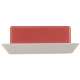 Kchenfreund uni w. Butterdose mit rotem Deckel,