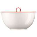 Kchenfreund uni w. Schssel mit Aromadkl. rot 28cm