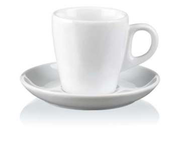 PURA Porzellan Espresso-Untere uni weiss 11cm