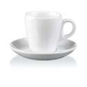 PURA Porzellan Espresso-Obere uni weiss 8cl