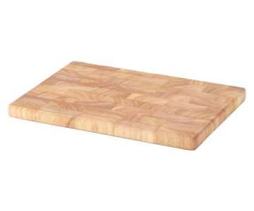 Stirnholz Schneidbrett gelt, 30x21.5x2 cm