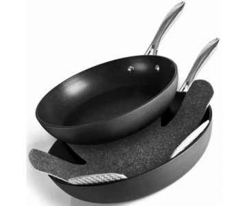 Pfannenschoner 3er Set Stern Anthrazit 38cm