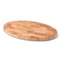 Stirnholz Schneidbrett oval, gelt, 30x20x1.5 cm