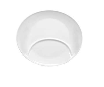 Porzellan Fitnessteller weiss, oval, unterteilt 32cm