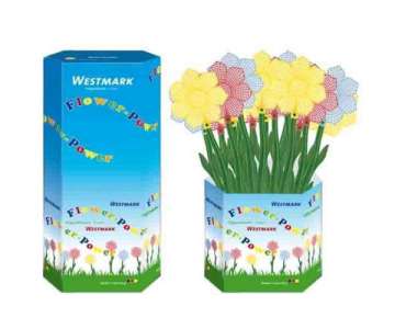 Display 100 Stk. Fliegenklatsche Blume, 48.5x13.5x0.5 cm