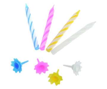Geburtstags- und Partykerzen Set 24 Stk., 6.5x0.5x0.5 cm