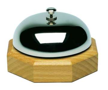 Tisch- und Kellnerglocke, 8.5x6.5x5.5 cm, Polybeutel