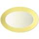 TRIC/gelb Platte oval (Fahne) 33cm