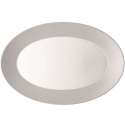 TRIC/Cool grau Platte oval 38cm