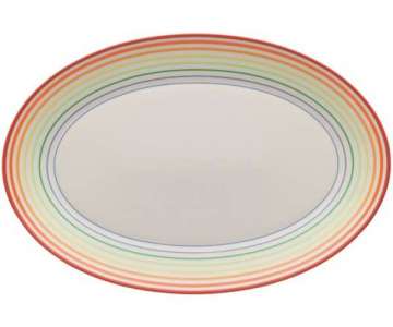 TRIC/Colours Platte oval (Fahne) 38cm