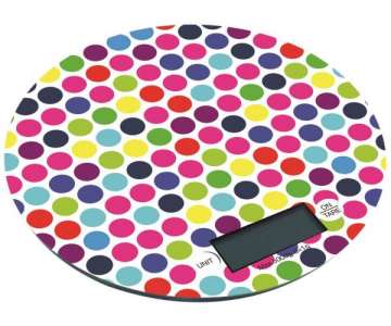 Kchenwaage Dotty, rund, bis 5 kg 18.5cm