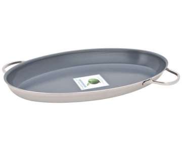 Fischpfanne oval 45x24 cm, Granite-Beschichtung