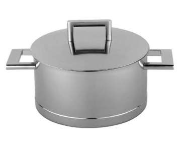 John Pawson Kochtopf halbhoch mit Deckel 16cm
