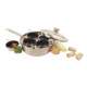 Gourmetpfanne mit Pyrex-Deckel 4 Behlter 18cm