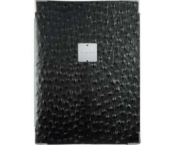 Double Menu Karte schwarz Strauss