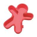Backform Lebkuchenmann rot, 35x30x3 cm