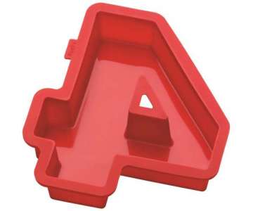 Zahlen Backformen Nummer 4, rot