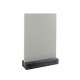 PVC Tafel GRAU mit Holzsteller 15x21cm