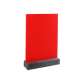 PVC Tafel ROT mit Holzsteller 15x21cm