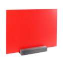 PVC Tafel ROT mit Holzsteller 21x30cm