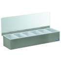 Zutaten-Box mit 6 Behltern 45x15x9cm