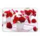 Red Flower Tablett 44.5x31 cm