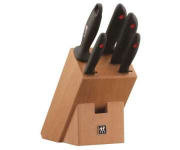 Twin Point Messerblock, natur, 6-tlg.  280mm