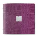 Menu Karte quadratisch violett Kroko