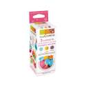 3er Set Farbpulver violett, blau, orange