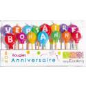 Bon anniversaire-Kerzen 15 Stk.