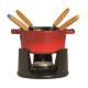 Fondue kirschrot Mini 6tlg. 10cm