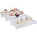 3er Set Stufen-Display, ca. 40 x 18/20/22 cm
