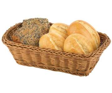 Brot- und Obstkorb rechteckig, ca.31 x 21cm, H 8 cm