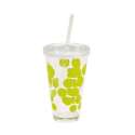 Dot Dot Becher mit Trinkhalm grn 48 cl