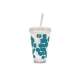 Dot Dot Becher mit Trinkhalm aqua blau 48 cl